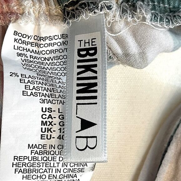 New! Bikini Lab Open Back Romper. Size Large. - Picture 3 of 4